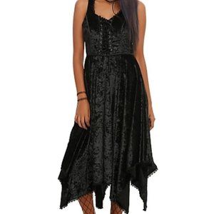 Hot topic Black Velvet Tank Dress